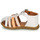 Topánky Dievča Sandále GBB PERLE Biela / Oranžová