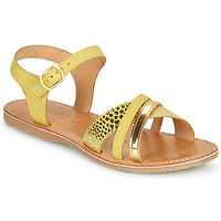 Topánky Dievča Sandále Geox J SANDAL EOLIE GIRL Žltá / Zlatá