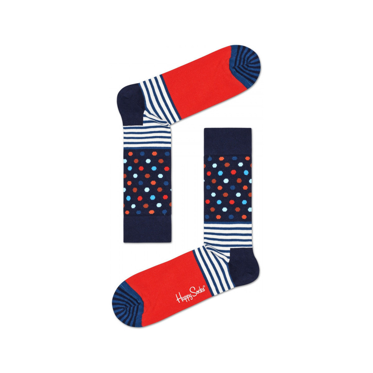 Spodná bielizeň Muž Ponožky Happy socks Stripes and dots sock Viacfarebná