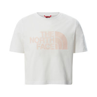 Oblečenie Dievča Tričká s krátkym rukávom The North Face EASY CROPPED TEE Biela