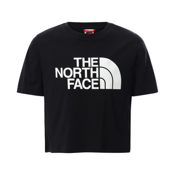 Oblečenie Dievča Tričká s krátkym rukávom The North Face EASY CROPPED TEE Čierna