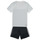 Oblečenie Chlapec Komplety a súpravy Adidas Sportswear B 3S T SET Biela / Čierna