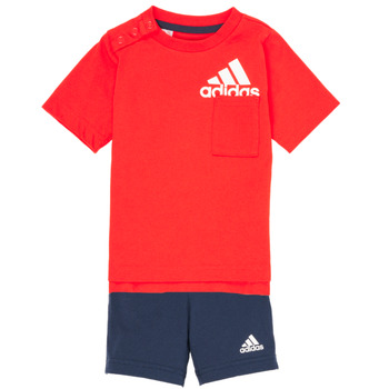 Oblečenie Chlapec Komplety a súpravy adidas Performance BOS SUM  SET Červená / Čierna
