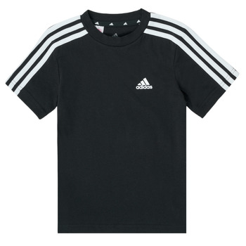 Oblečenie Chlapec Tričká s krátkym rukávom adidas Performance B 3S T Čierna