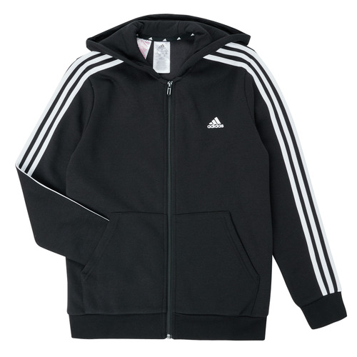 Oblečenie Chlapec Mikiny Adidas Sportswear B 3S FZ HD Čierna