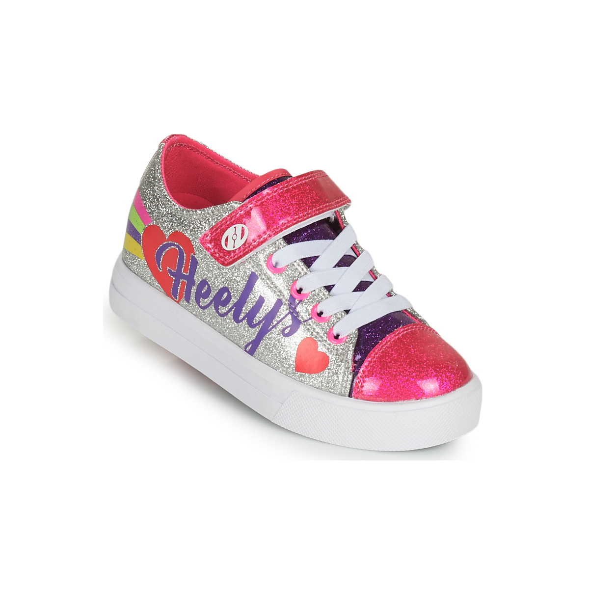 Topánky Dievča Kolieskové topánky Heelys SNAZZY X2 Strieborná / Viacfarebná