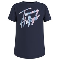 Oblečenie Dievča Tričká s krátkym rukávom Tommy Hilfiger KG0KG05870-C87 Námornícka modrá