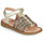 Topánky Dievča Sandále Acebo's 5498GE-PLATINO-J Zlatá