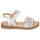 Topánky Dievča Sandále Acebo's 5500SU-BLANCO Biela / Strieborná
