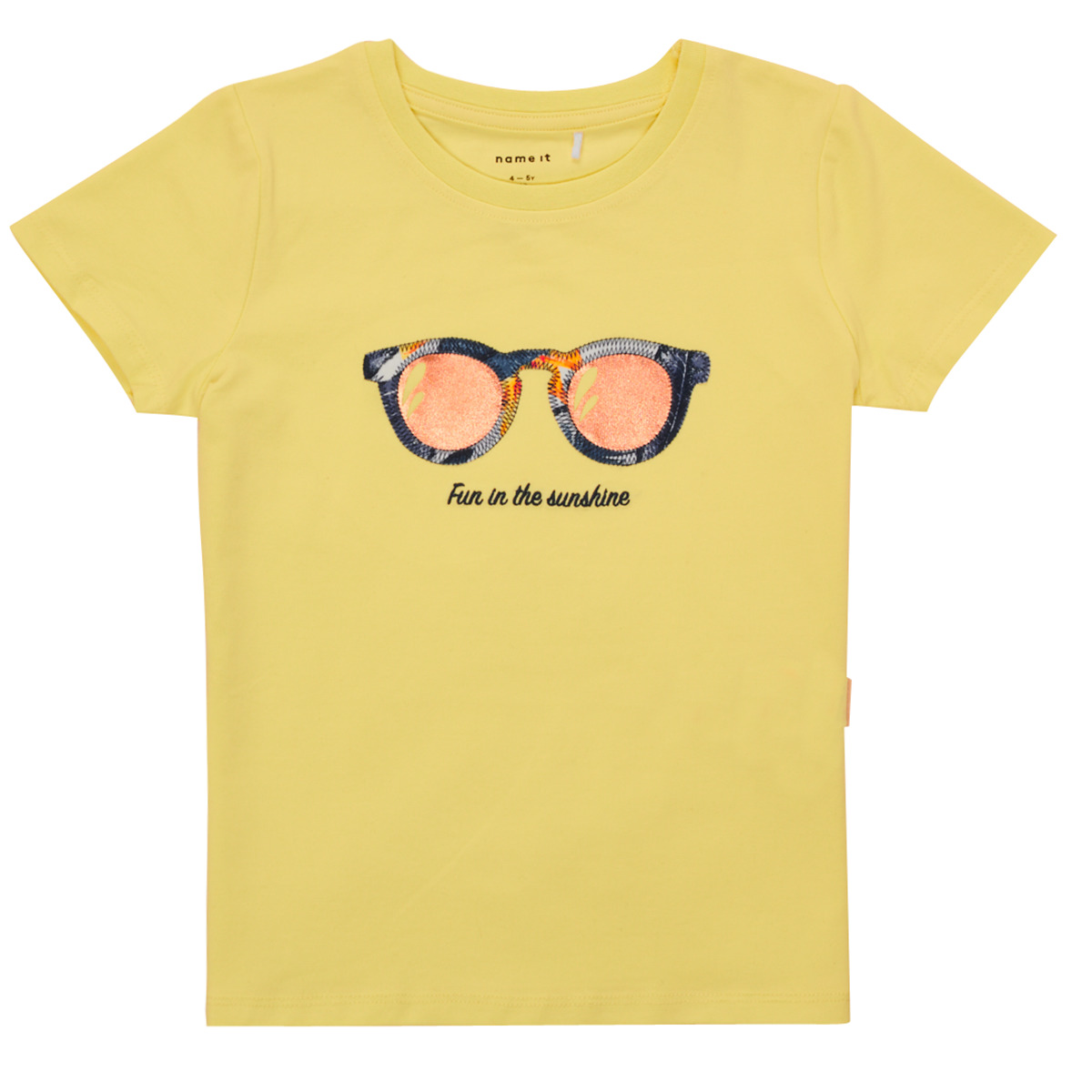 Oblečenie Dievča Tričká s krátkym rukávom Name it NMFFISUMMER Žltá