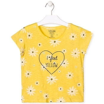 Oblečenie Dievča Tričká s krátkym rukávom Losan 014-1013AL žltá