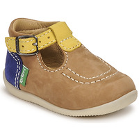 Topánky Chlapec Sandále Kickers BONBEK-2 Béžová / Žltá / Námornícka modrá