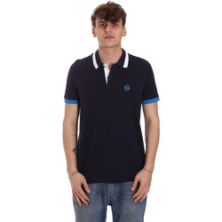 Oblečenie Muž Polokošele s krátkym rukávom Gaudi 011BU64043 Modrá
