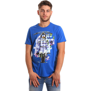 Oblečenie Muž Tričká s krátkym rukávom Gaudi 811BU64154 Modrá