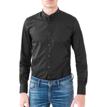 Oblečenie Muž Košele s dlhým rukávom Antony Morato MMSL00376 FA450001 čierna