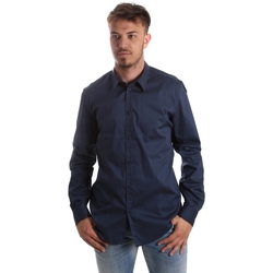 Oblečenie Muž Košele s dlhým rukávom Gaudi 921FU45014 Modrá