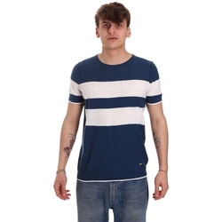 Oblečenie Muž Tričká s krátkym rukávom Gaudi 011BU53023 Modrá