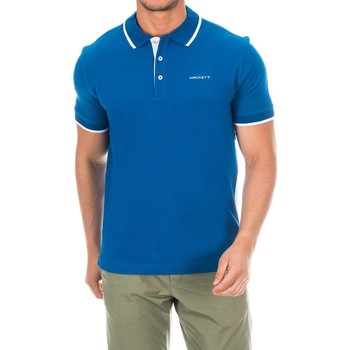 Oblečenie Muž Polokošele s krátkym rukávom Hackett HMX1000E-YONDER Modrá