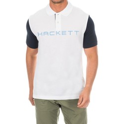 Oblečenie Muž Polokošele s krátkym rukávom Hackett HMX1008B-WHITE Viacfarebná