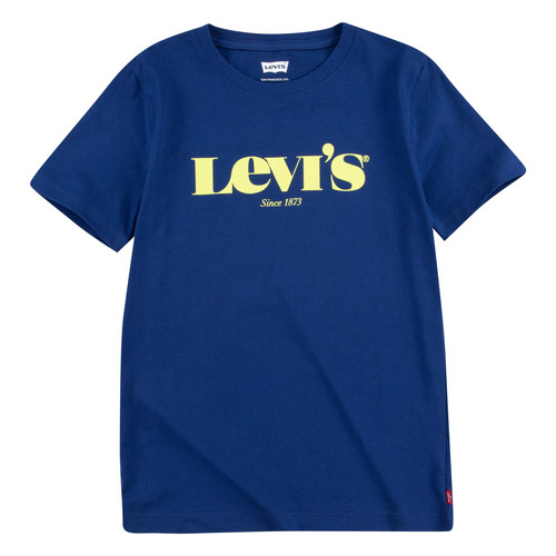 Oblečenie Chlapec Tričká s krátkym rukávom Levi's GRAPHIC TEE Modrá