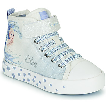 Topánky Dievča Členkové tenisky Geox JR CIAK GIRL Biela / Modrá