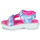 Topánky Dievča Športové sandále Skechers RAINBOW RACER Strieborná / Ružová