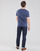 Oblečenie Muž Tričká s krátkym rukávom Polo Ralph Lauren T-SHIRT AJUSTE COL ROND EN COTON LOGO PONY PLAYER Modrá