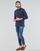 Oblečenie Muž Polokošele s dlhým rukávom Polo Ralph Lauren POLO AJUSTE DROIT EN COTON BASIC MESH LOGO PONY PLAYER Námornícka modrá
