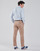 Oblečenie Muž Košele s dlhým rukávom Polo Ralph Lauren CHEMISE AJUSTEE EN OXFORD COL BOUTONNE  LOGO PONY PLAYER MULTICO Modrá / Biela