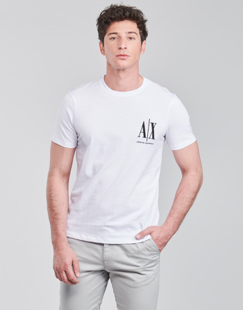 Oblečenie Muž Tričká s krátkym rukávom Armani Exchange 8NZTPH-ZJH4Z Biela