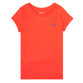 Oblečenie Dievča Tričká s krátkym rukávom Polo Ralph Lauren SIDONIE Červená