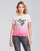 Oblečenie Žena Tričká s krátkym rukávom Guess SS CN PALMS TEE Ružová / Viacfarebná