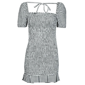 Oblečenie Žena Krátke šaty Guess AIDA  DRESS Čierna / Biela