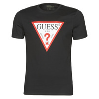 Oblečenie Muž Tričká s krátkym rukávom Guess CN SS ORIGINAL LOGO TEE Čierna