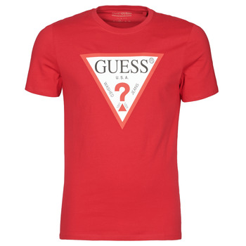 Oblečenie Muž Tričká s krátkym rukávom Guess CN SS ORIGINAL LOGO TEE Červená