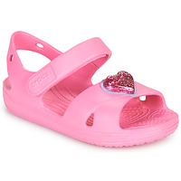 Topánky Dievča Sandále Crocs CLASSICCROSSSTRAPCHARMSANDAL T Ružová