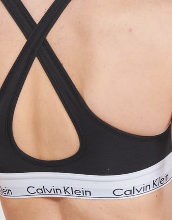 Calvin Klein Jeans MODERN COTTON BRALETTE LIFT Čierna