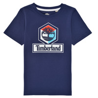 Oblečenie Chlapec Tričká s krátkym rukávom Timberland GRISS Námornícka modrá