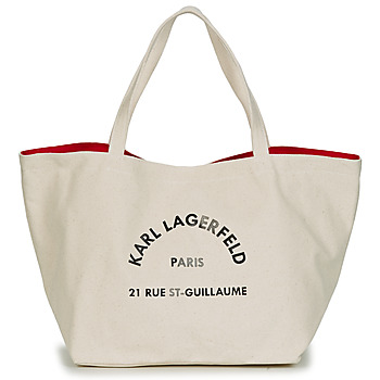 Tašky Žena Veľké nákupné tašky  Karl Lagerfeld RUE ST GUILLAUE CANVAS TOTE Krémová