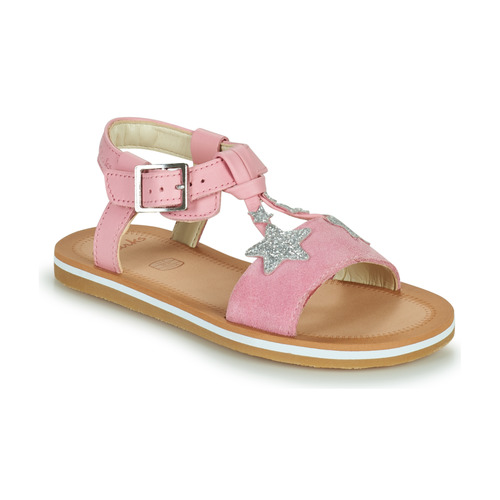 Topánky Dievča Sandále Clarks FINCH SUMMER K Ružová