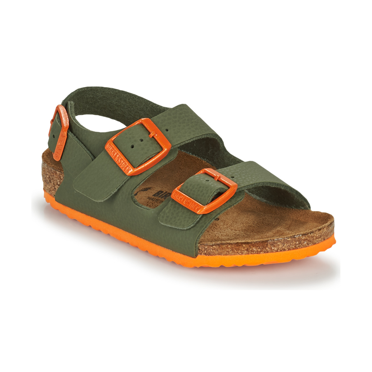 Topánky Chlapec Sandále Birkenstock MILANO Kaki / Oranžová