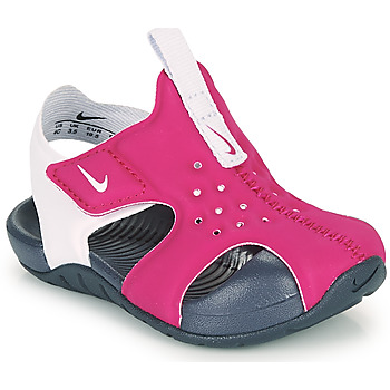 Topánky Dievča športové šľapky Nike SUNRAY PROTECT 2 TD Fialová 