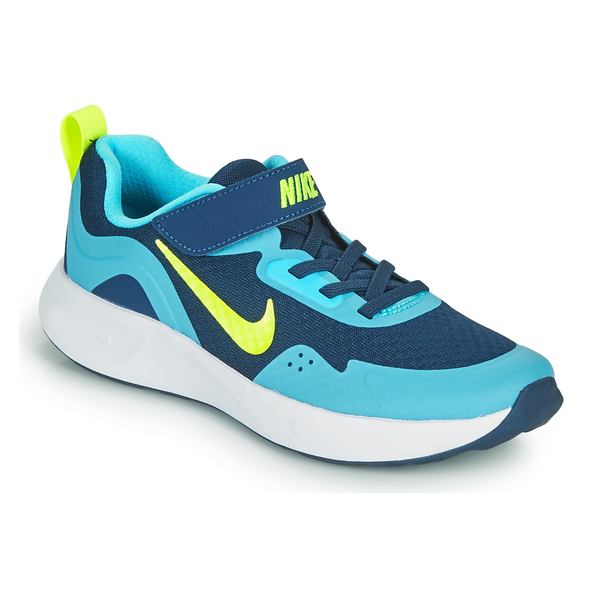 Topánky Chlapec Univerzálna športová obuv Nike WEARALLDAY PS Modrá / Zelená