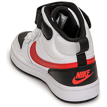 Nike NIKE COURT BOROUGH MID 2 Biela / Červená / Čierna