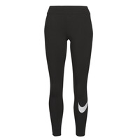 Oblečenie Žena Legíny Nike NSESSNTL GX MR LGGNG SWSH Čierna / Biela