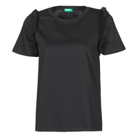 Oblečenie Žena Tričká s krátkym rukávom Benetton MARIELLA Čierna