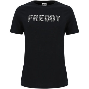Oblečenie Žena Tričká s krátkym rukávom Freddy F0WCLT3 Čierna