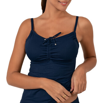 Oblečenie Žena Plavky kombinovateľné Sun Playa 700 MARINE HAUT Modrá