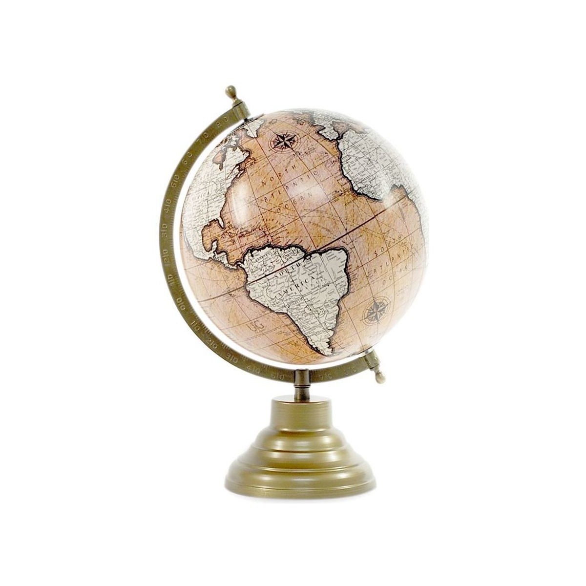 Domov Sochy Signes Grimalt Globe World 20 Cm Hnedá