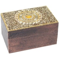 Domov Košíky / škatule Signes Grimalt Obdĺžnikový Box Zlatá